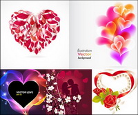 Romantic heart-shaped Vector Graphics