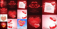 Beautiful heart-shaped theme vector