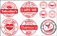 Love stamp Vector