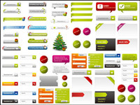 Web page design elements 02-- vector material