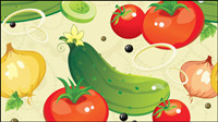 Cartoon vegetables 01 - vector