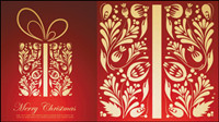 Festive gift material 02 - vector material