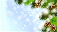Beautiful Christmas background 02 - vector material
