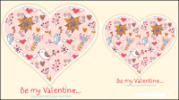 Valentine illustrator 01 - vector material