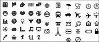 Utility marking of small icons vector