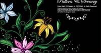 Hand-painted flowers Vector-1