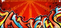 Street graffiti logo