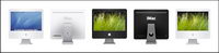 imac series of transparent PNG icon display