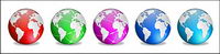 Color Earth series of computer icon png