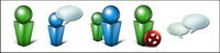 Original Messenger feel three-dimensional icon png