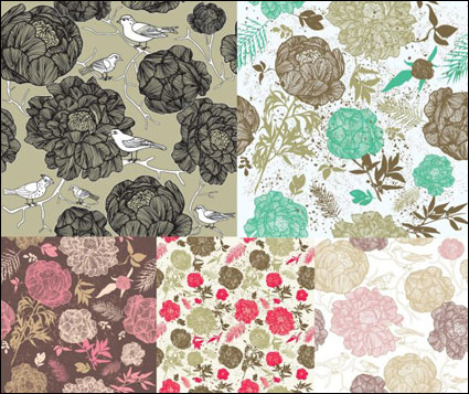 Fashionable color background material. The flowers vector