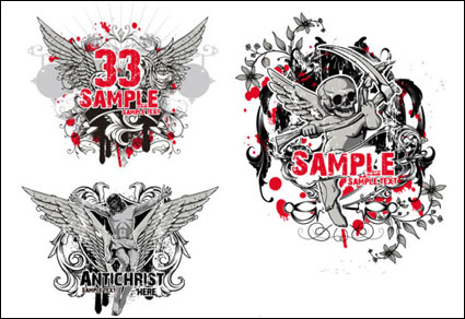 T-shirt Pattern vector material