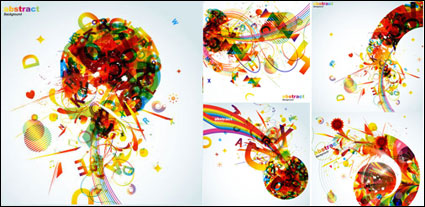 The trend of colorful graphics - Vector