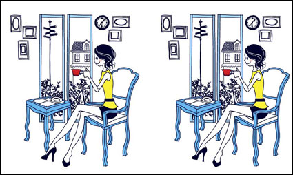 Simple drawings of women -1