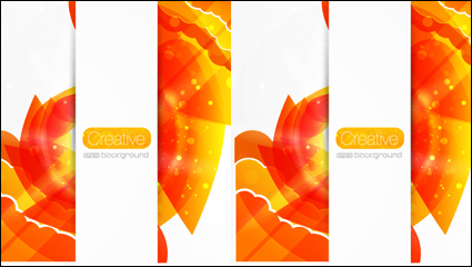 Creative floral background Vector -5
