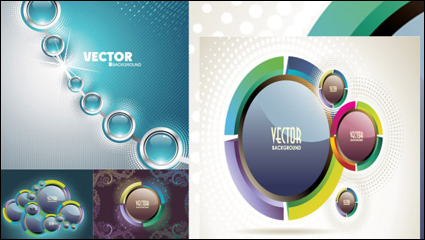 Sense of science and technology background vector material