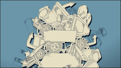 Intensive fashion illustrator vector material -2