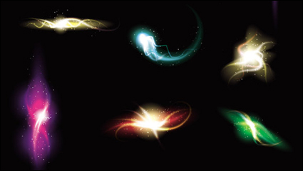 Gorgeous and dazzling lighting effects 03 - vector
