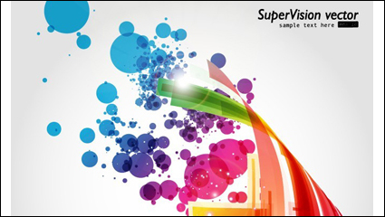 Magic spinning light background vector material-2