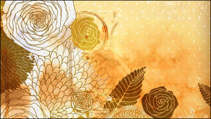 Classic nostalgic pattern background 04 - vector