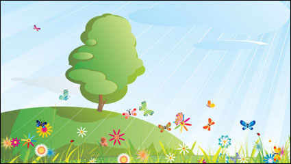 Summer cartoon images 05 - vector