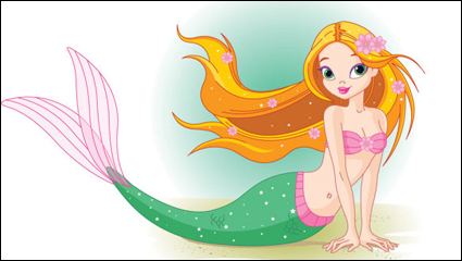 Cartoon Mermaid 02 - vector