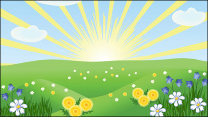 Summer cartoon images 02 - vector
