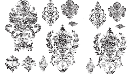 Black and white patterns 03 - vector