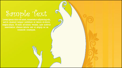 Beautiful silhouette pattern 04 - vector