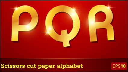 Bling letters 02 - Vector material