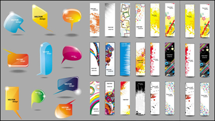 Colorful banner 02 - vector material