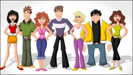 Cartoon characters - Vector