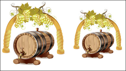 Cartoon wine 01 - vector material