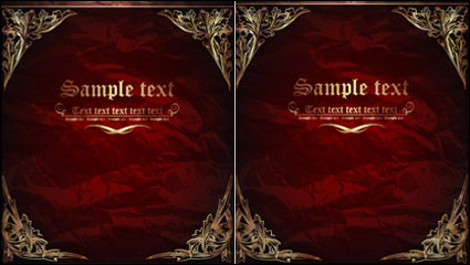 European pattern background 01 - vector material