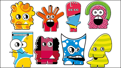 Cartoon monster 03 - vector material