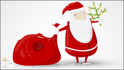 Exquisite Christmas illustrator 05 - vector material