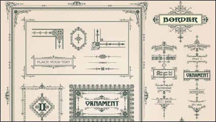 Continental Line border 04 - vector material