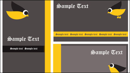 Cartoon Business template background 03 - vector material