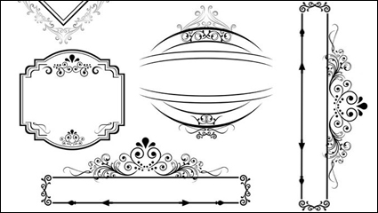 Continental Line border 03 - vector material