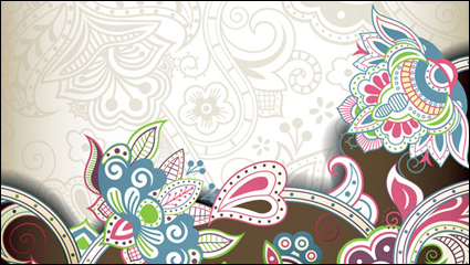 Ornate classical pattern vector material -5