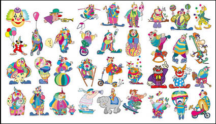Clown Set Vector material