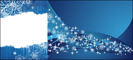 Blue Snowflake Background Vector