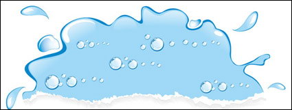 water tear drop shaped vector