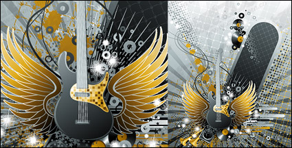 Guitar music illustration