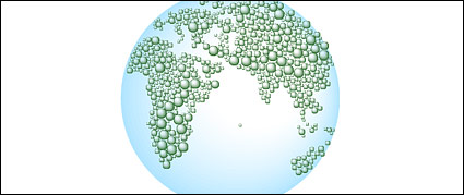 Water vector map of the Earth-2