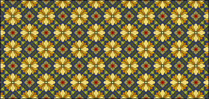 Classic tile pattern vector-7