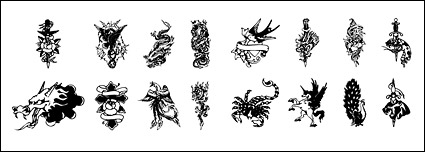 Black and white tattoo totem