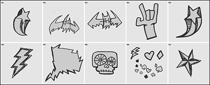 Hand-painted style element vector material